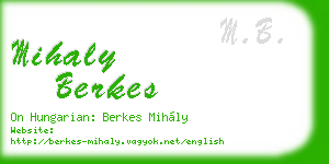 mihaly berkes business card