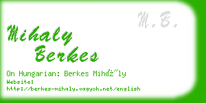 mihaly berkes business card